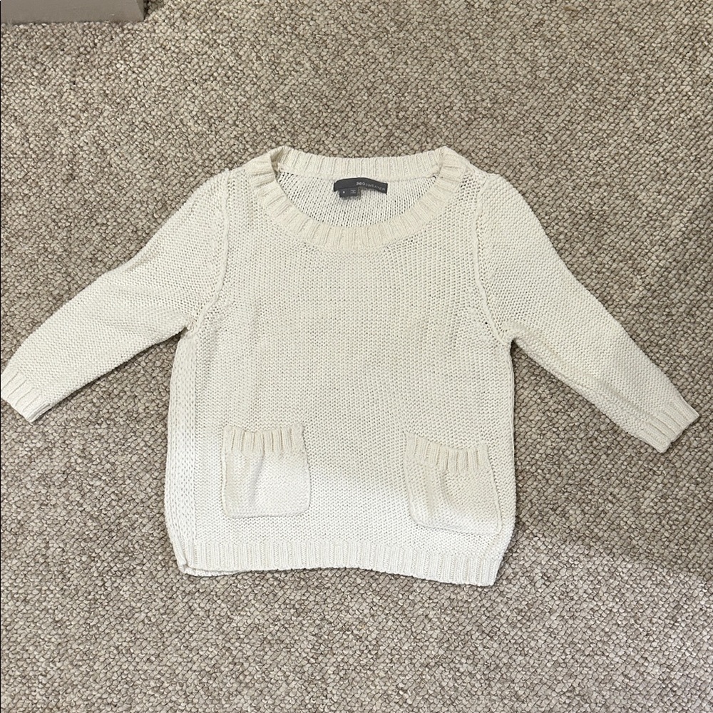 360 Sweater Women's Cream Knit Pullover